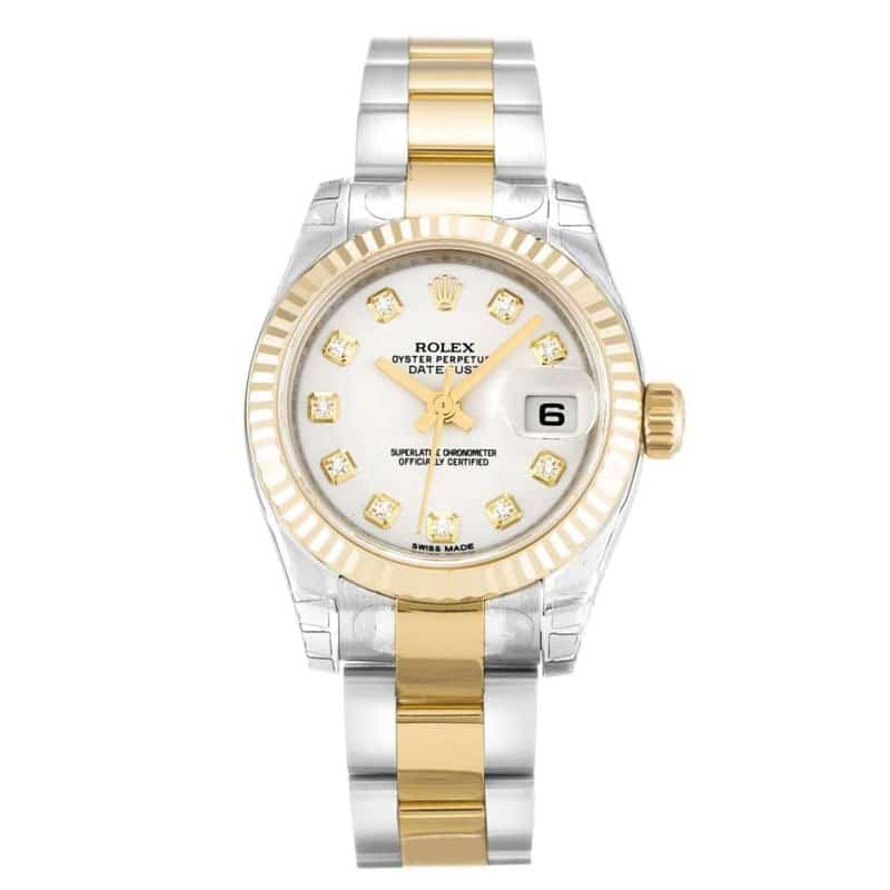 Rolex Datejust White Diamond Dial 179173 Lady 26MM