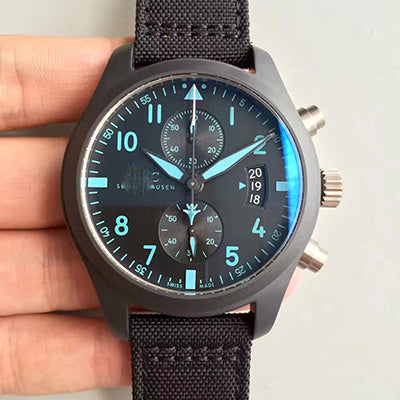 PILOT CHRONOGRAPH TOP GUN IW388003 ZF FACTORY BLACK DIAL