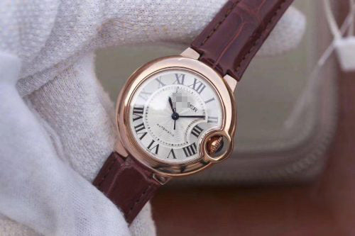 BALLON BLEU DE  LADIES 33MM V6 FACTORY 18K ROSE GOLD CASE WHITE DIAL