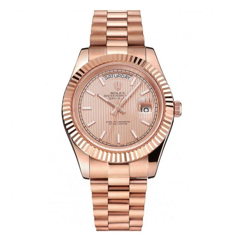 Rolex Day-Date Rose Gold Dial Men 41MM