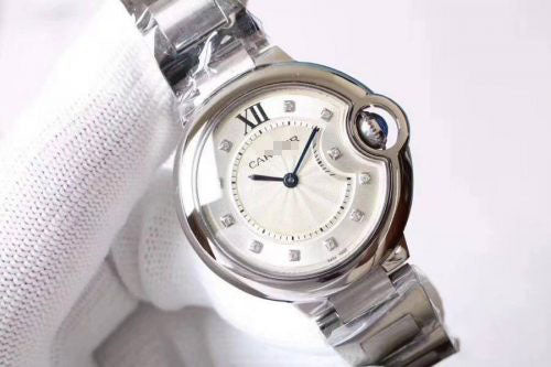 BALLON BLEU DE  WE9020 33MM V6 FACTORY WHITE DIAL