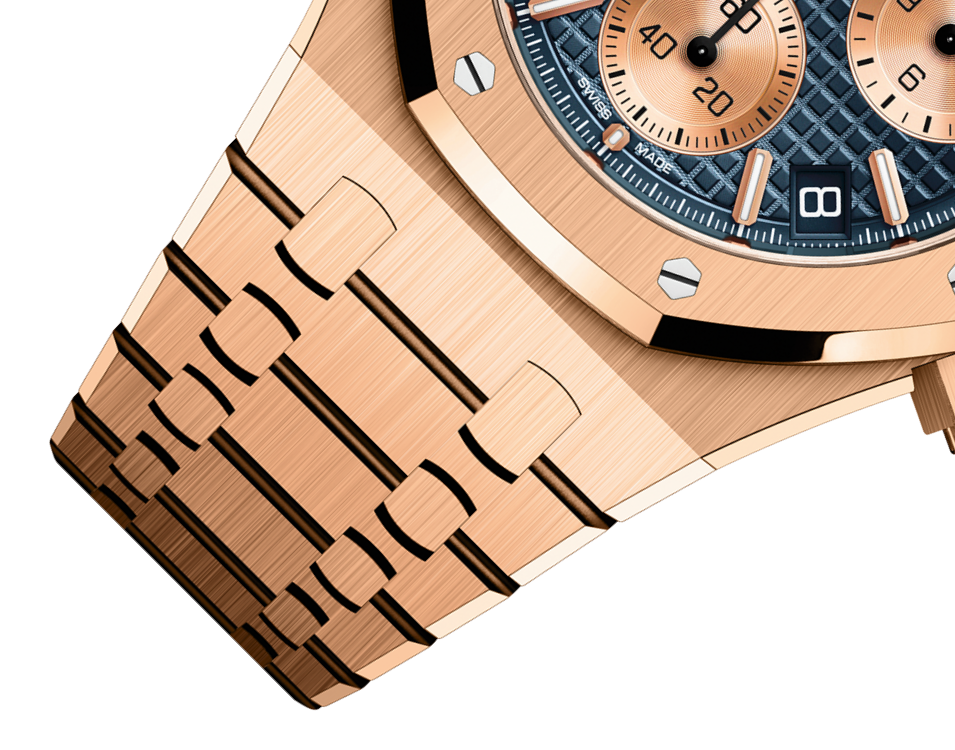 AUDEMARS PIGUET Pink Gold Blue Dial CHRONOGRAPH 41mm