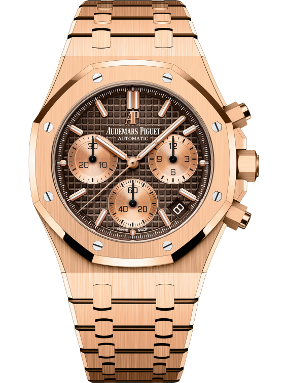 AUDEMARS PIGUET Pink Gold Brown Dial CHRONOGRAPH 41mm