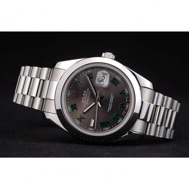 Rolex DateJust Bezel Grey Dial 42000 Men 41MM