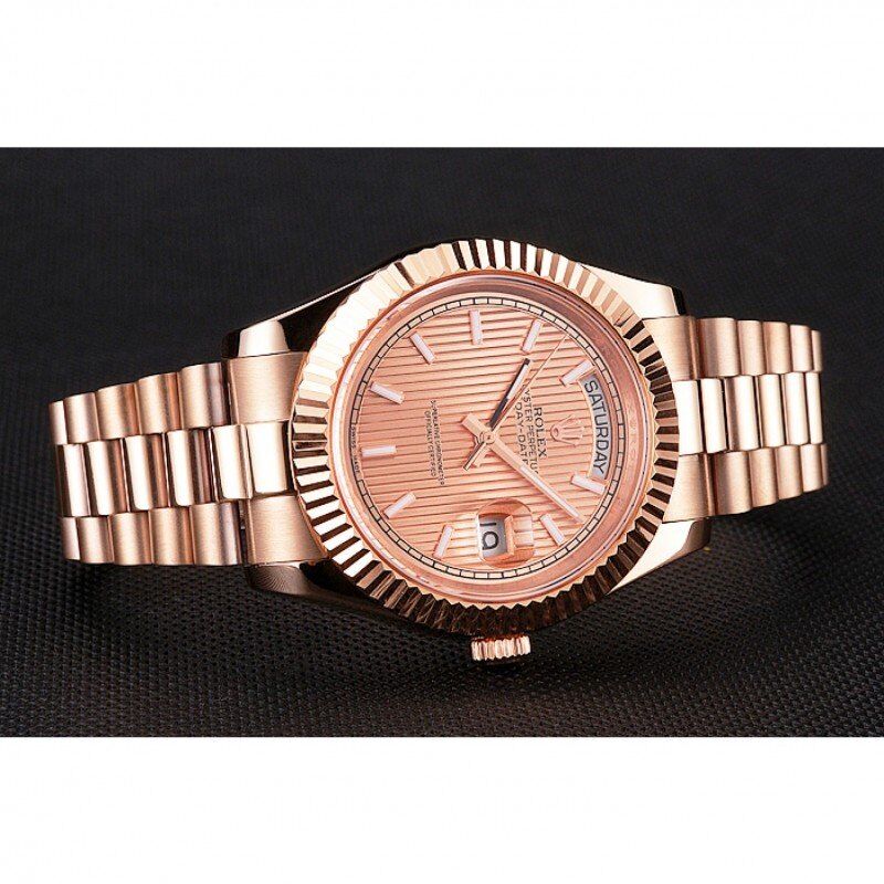 Rolex Day-Date Rose Gold Dial Men 41MM